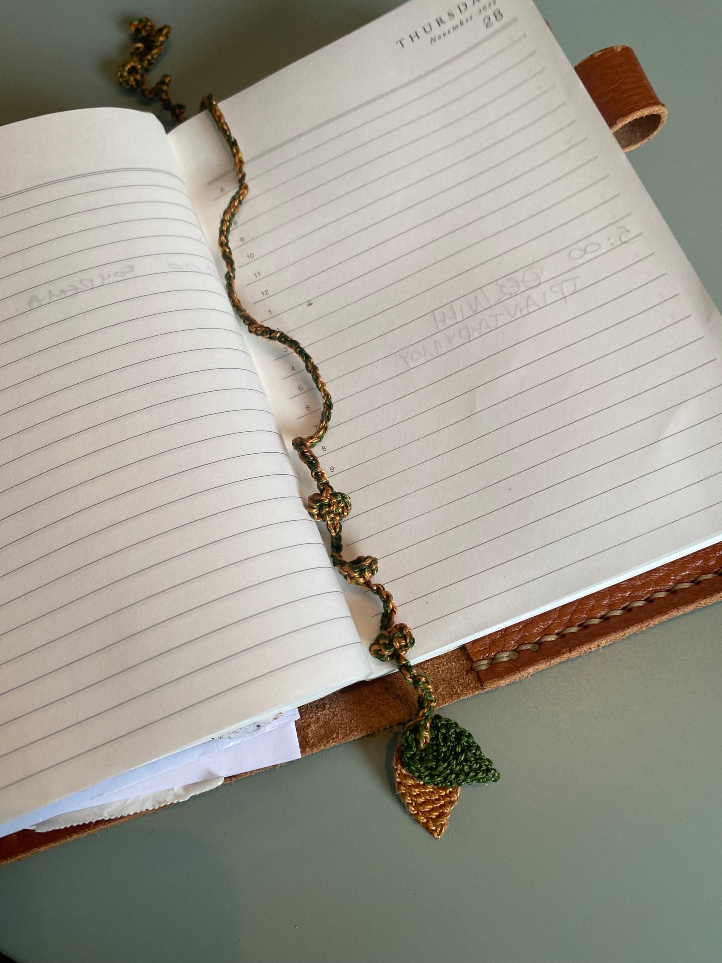 Handmade crochet bookmark