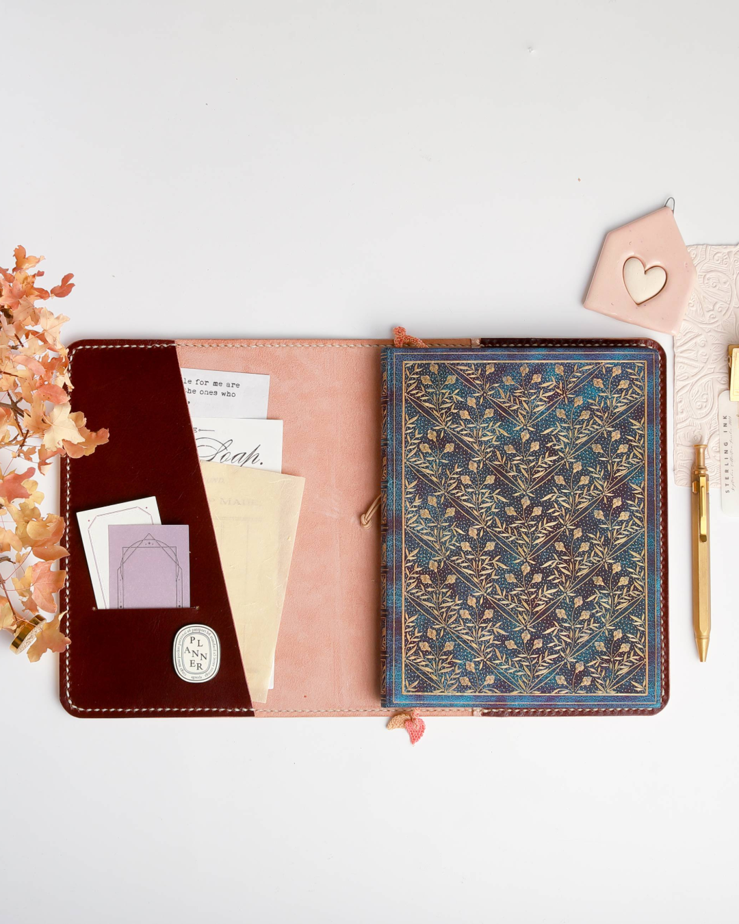 Ready to Ship A5 Leather Cover | Undyed leather