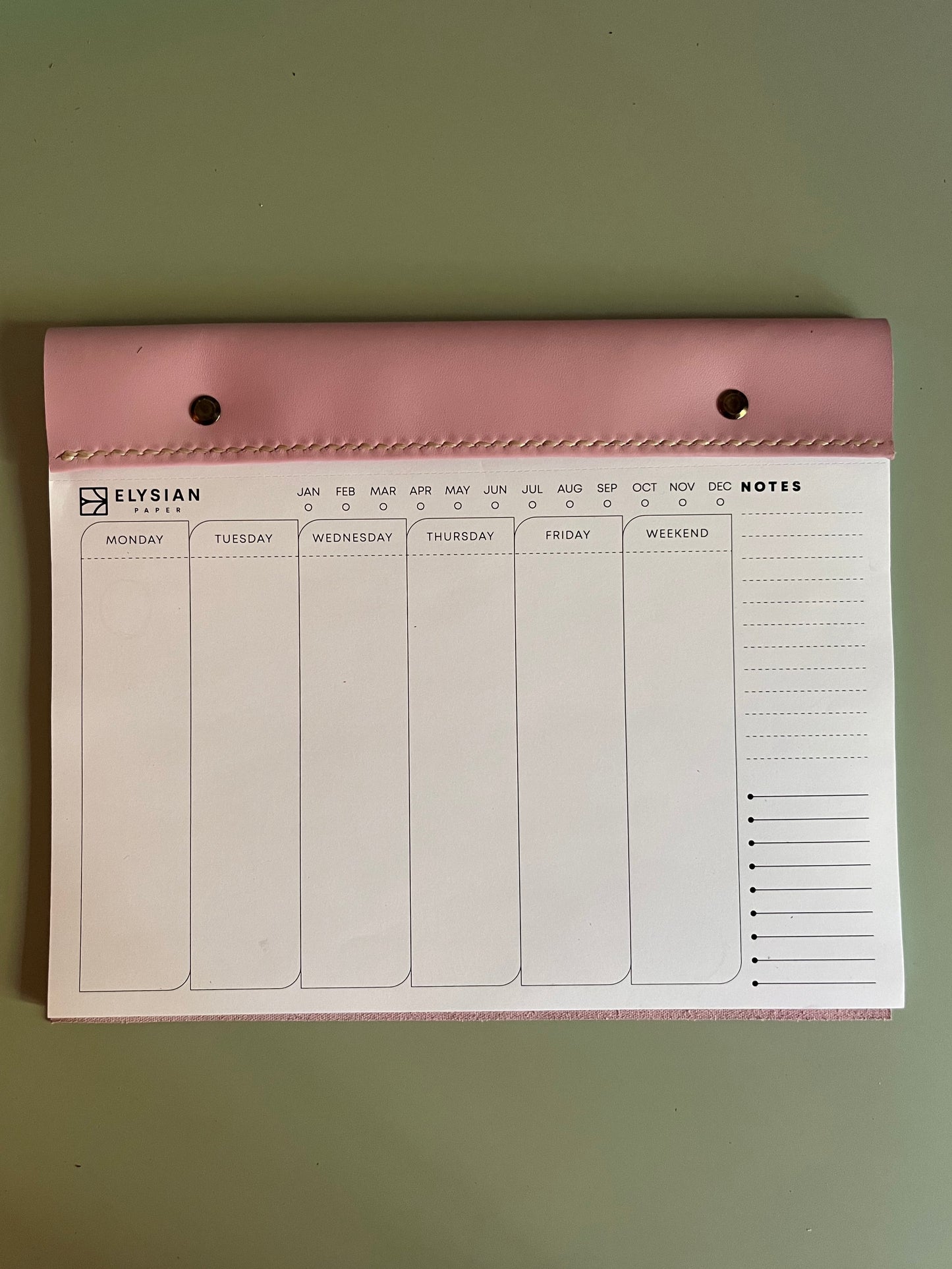 Weekly notepad