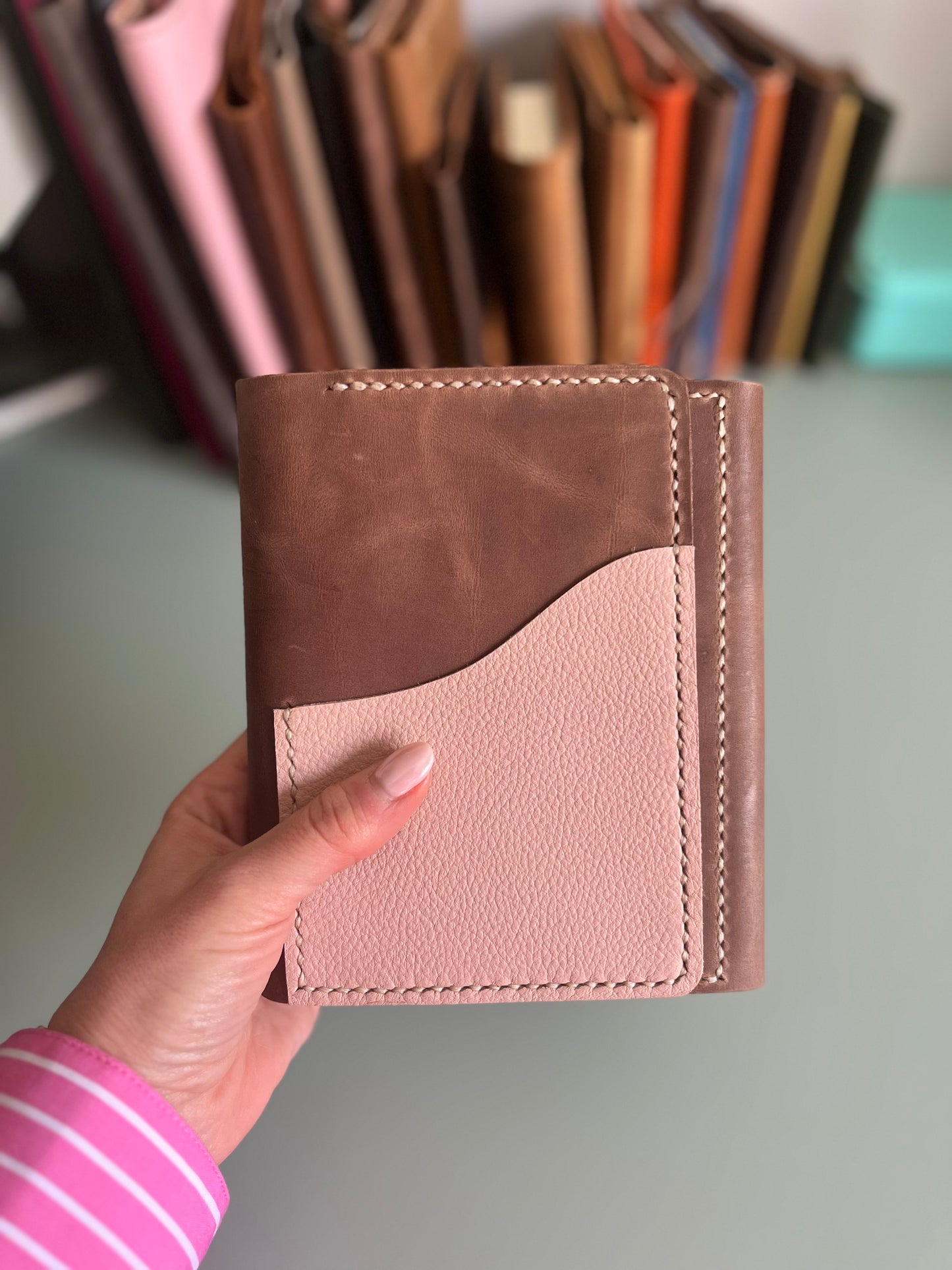 A6 trifold cover with pen case