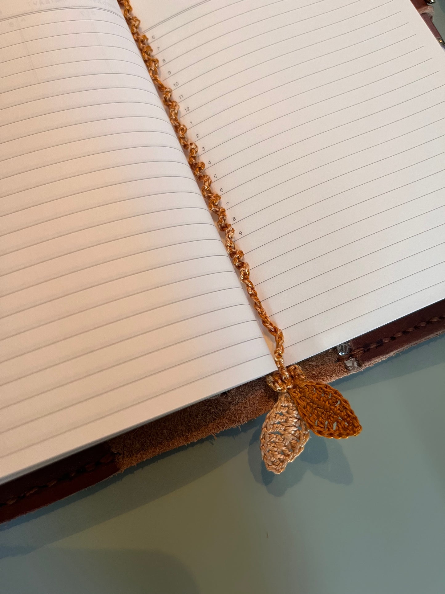 Handmade crochet bookmark