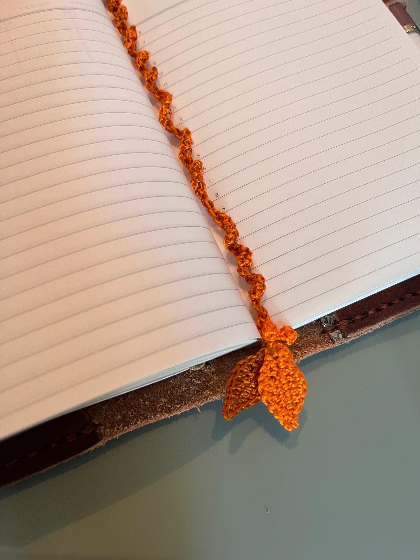 Handmade crochet bookmark