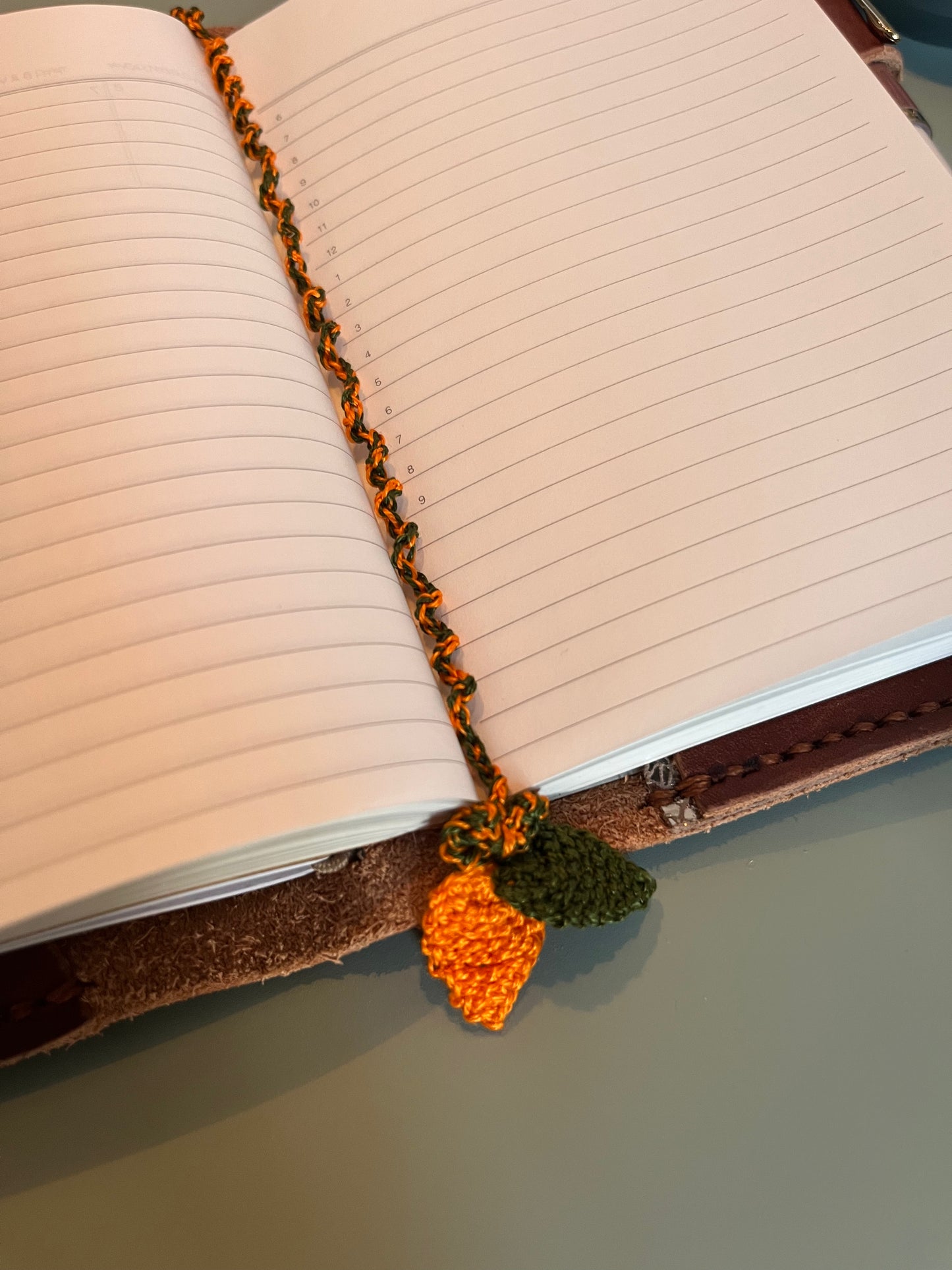 Handmade crochet bookmark