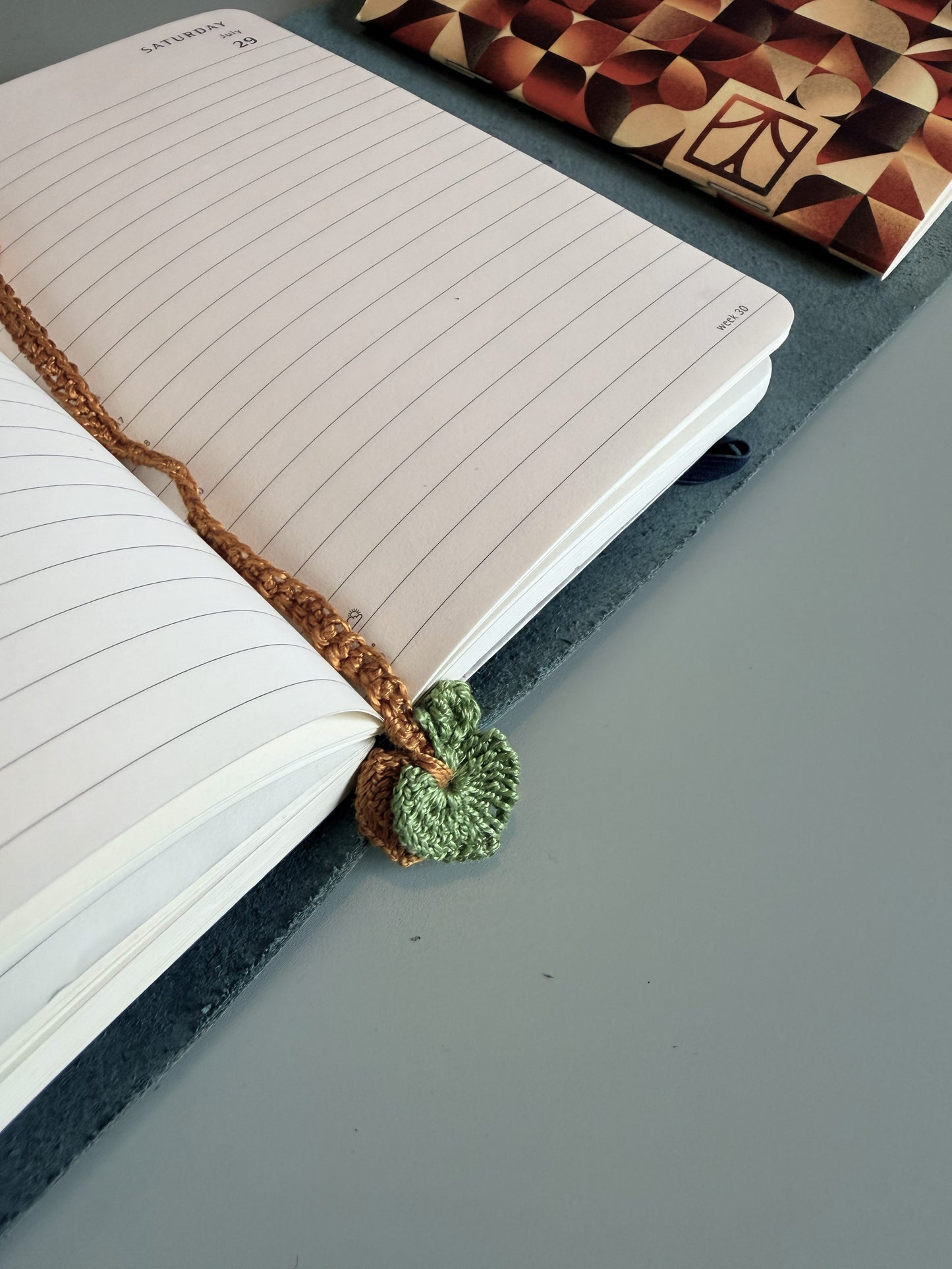 Handmade crochet bookmark