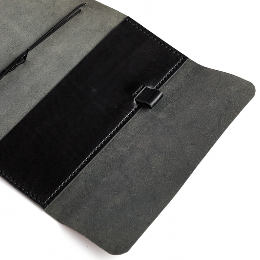 TN trifold cover black leather with insert pocket