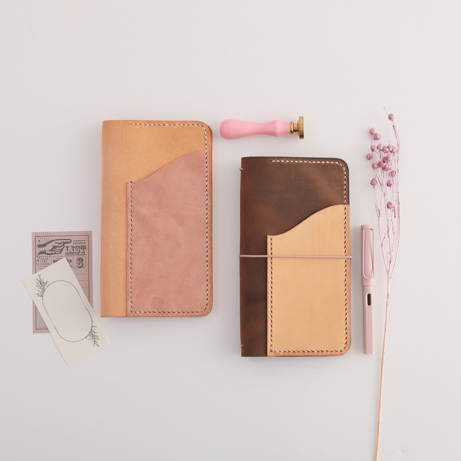 Ready to ship Weeks size handmade leather covers