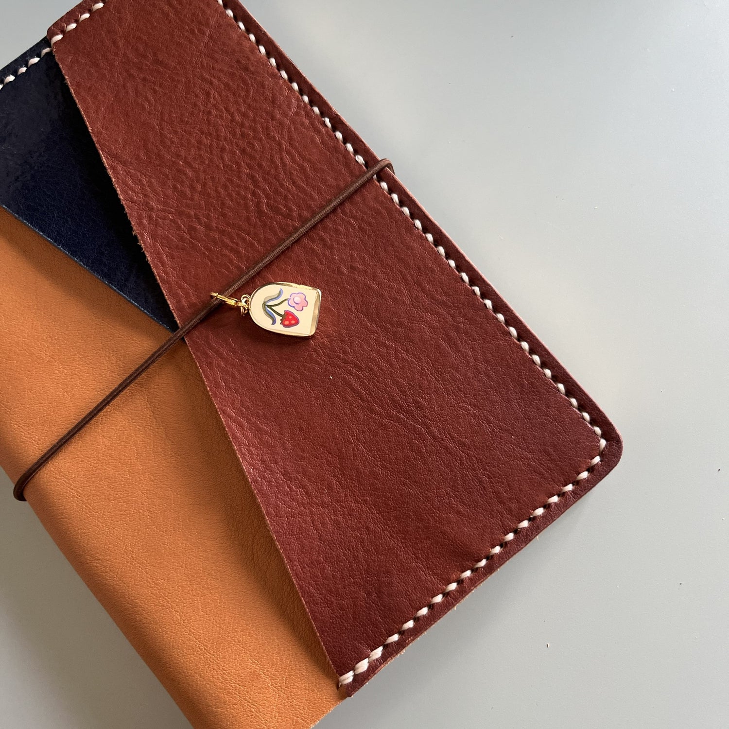 Planner charms and crochet bookmarks for journaling and leather cover setups