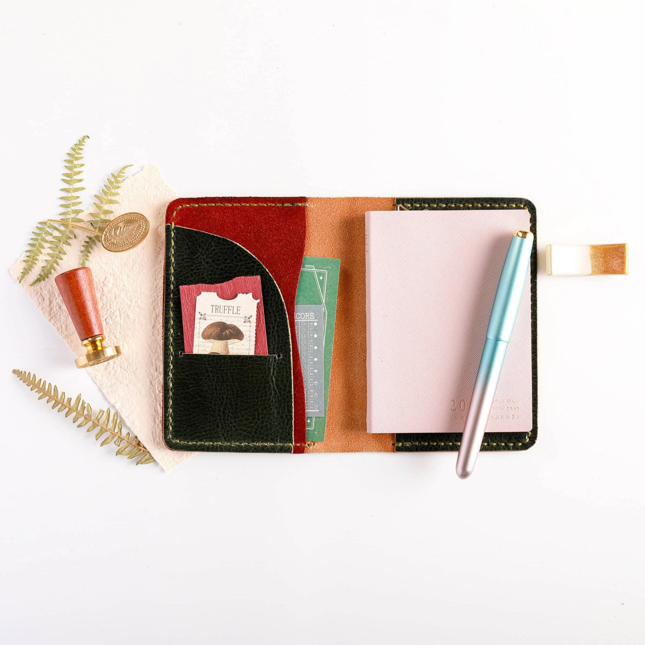 Custom leather covers for Sterling Ink planners by Elysian Paper