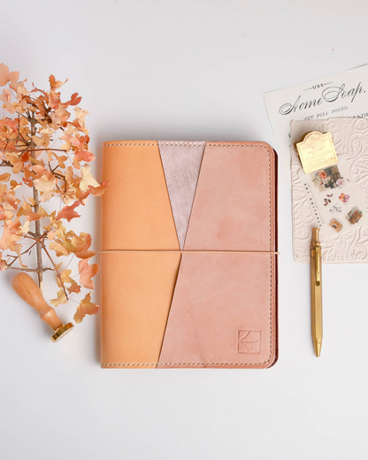 Ready to Ship A5 Leather Cover | Undyed leather