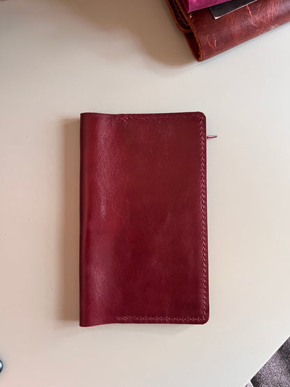 Insert Wallet TN Size in Bordeaux leather