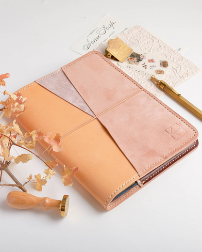 Ready to Ship A5 Leather Cover | Undyed leather