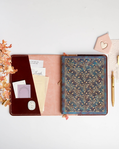 Ready to Ship A5 Leather Cover | Undyed leather