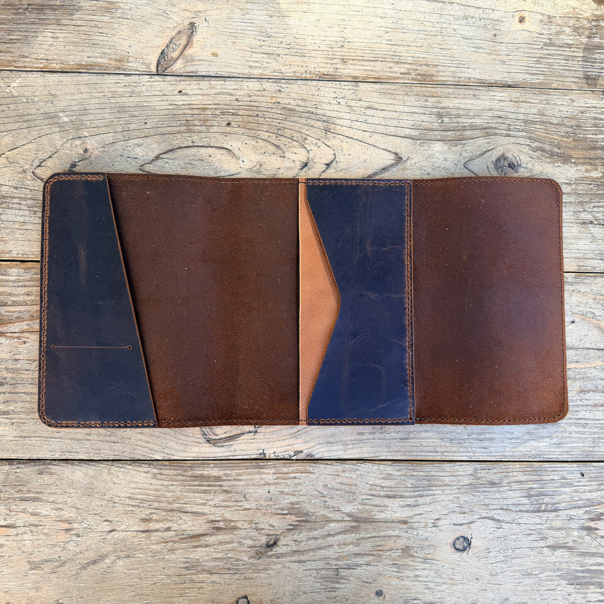 A5 trifold cover open flat
