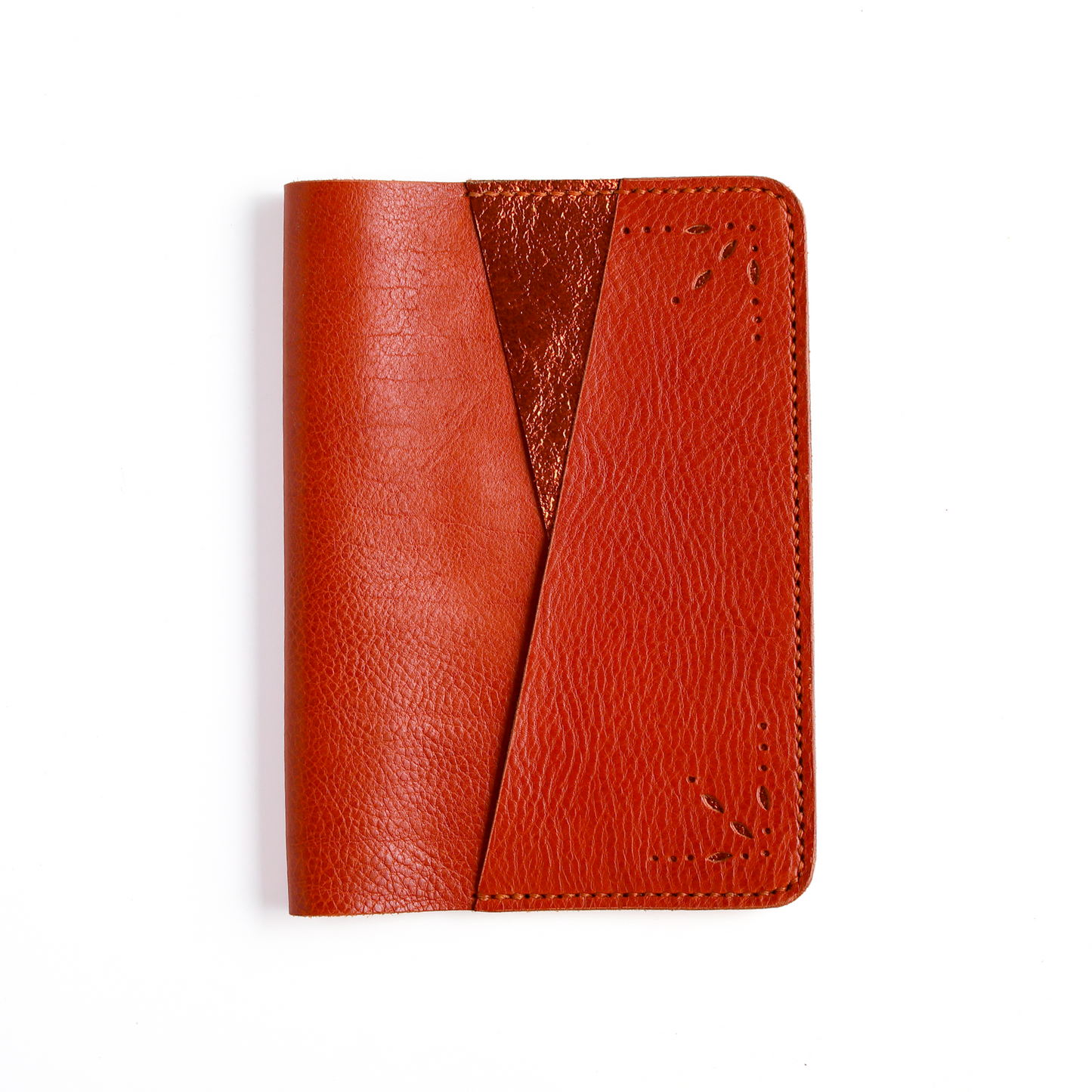B6 leather cover closed front
