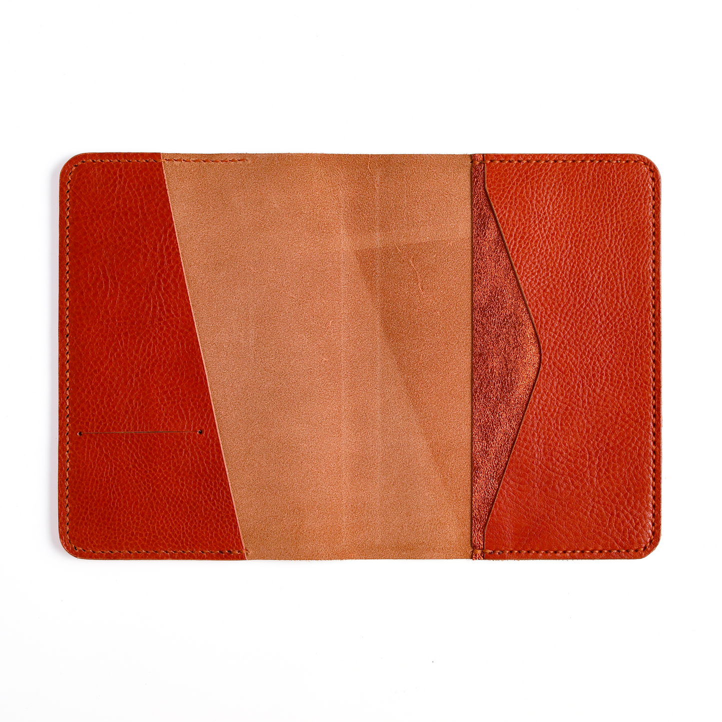 B6 leather cover open flat
