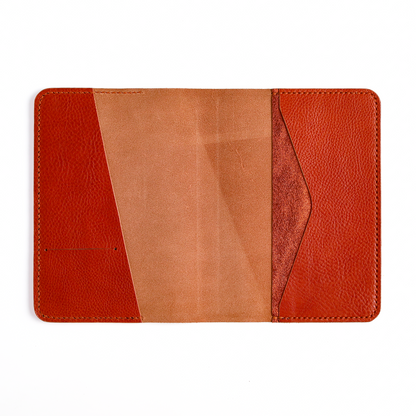 B6 leather cover open flat