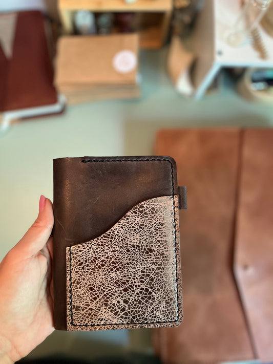 Passport Size Aris in Coal leather