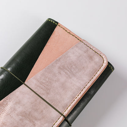 "Areti" Trifold TN Size REVERSE in verde