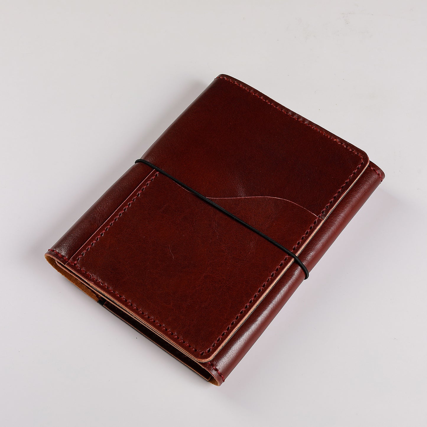 B6 size Areti Trifold in Hibiscus Tea