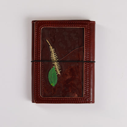 B6 size Areti Trifold in Hibiscus Tea