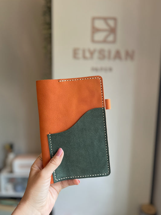 B6 Slim cover in Naranja leather