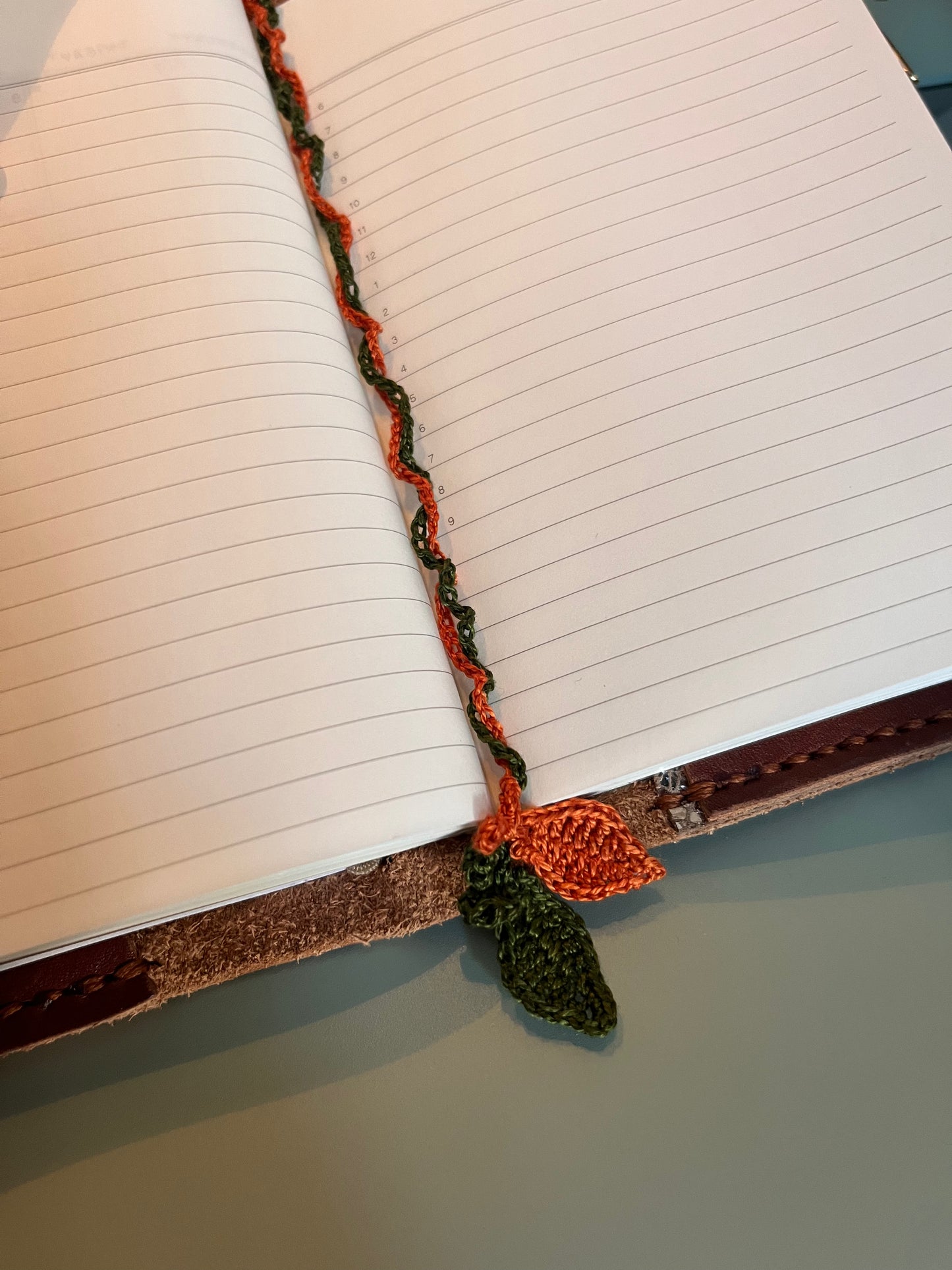 Handmade crochet bookmark