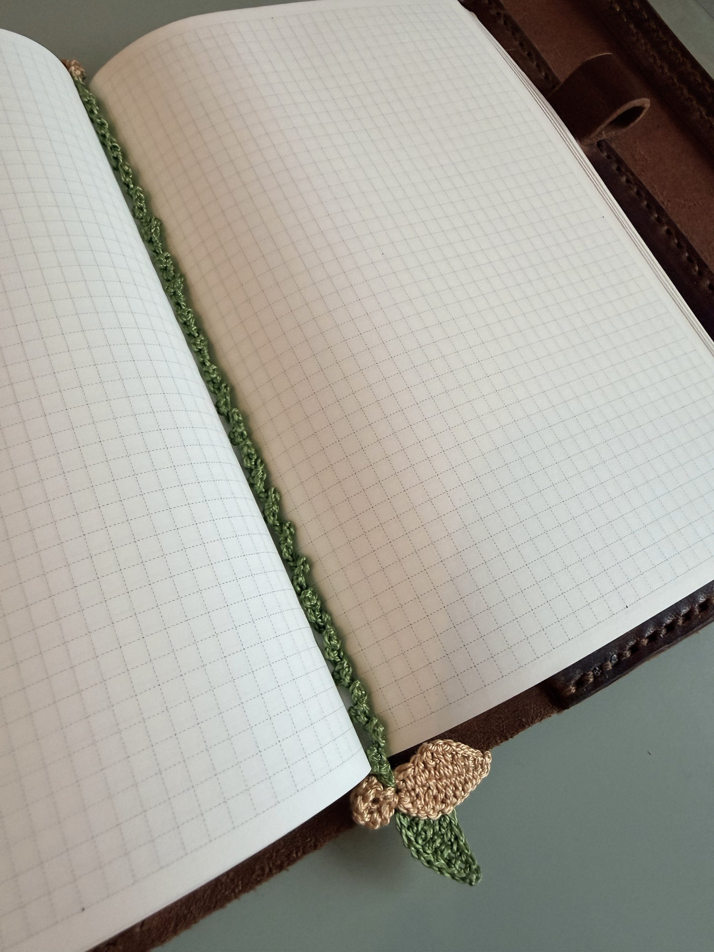 Handmade crochet bookmark