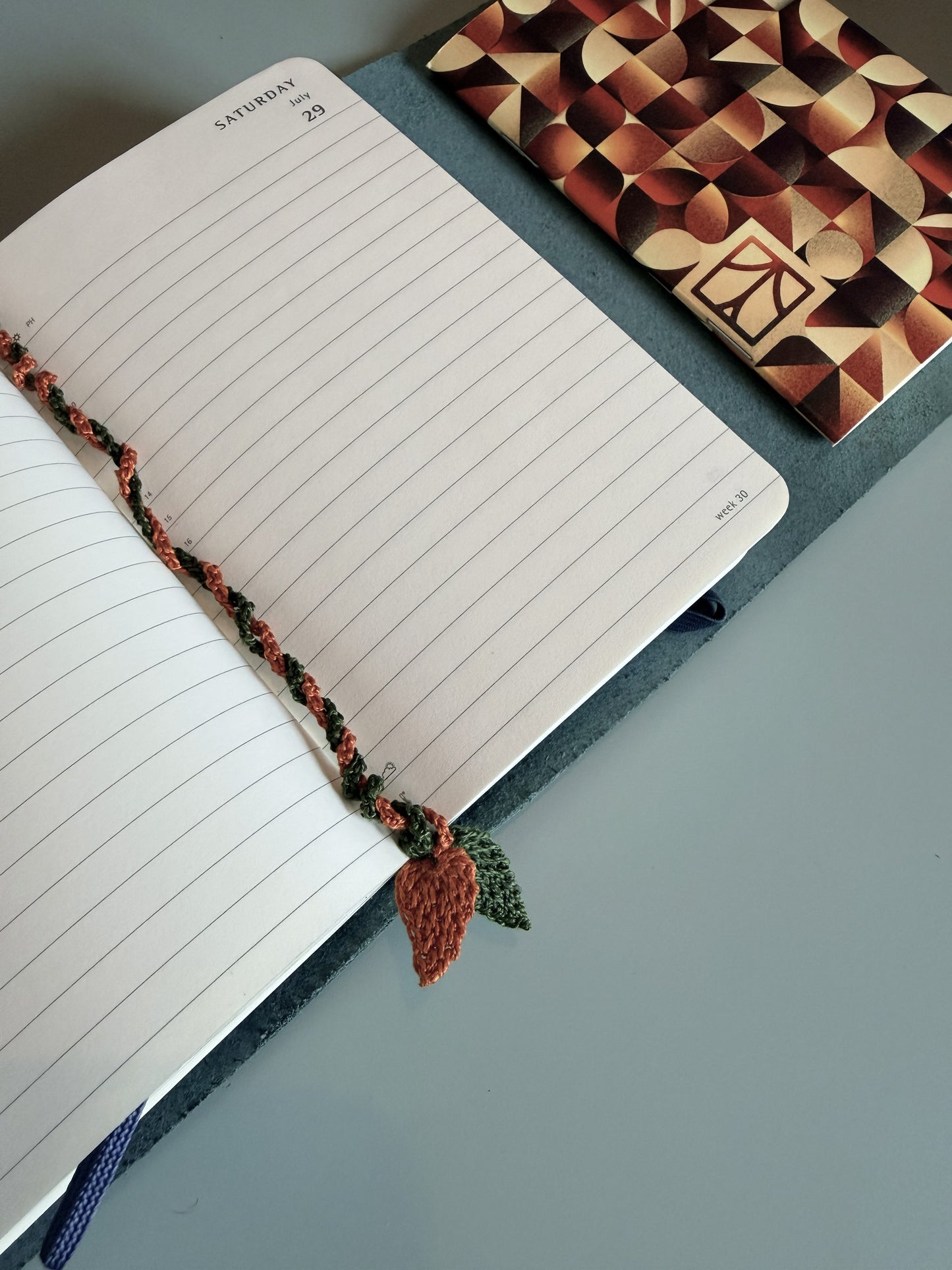 Handmade crochet bookmark