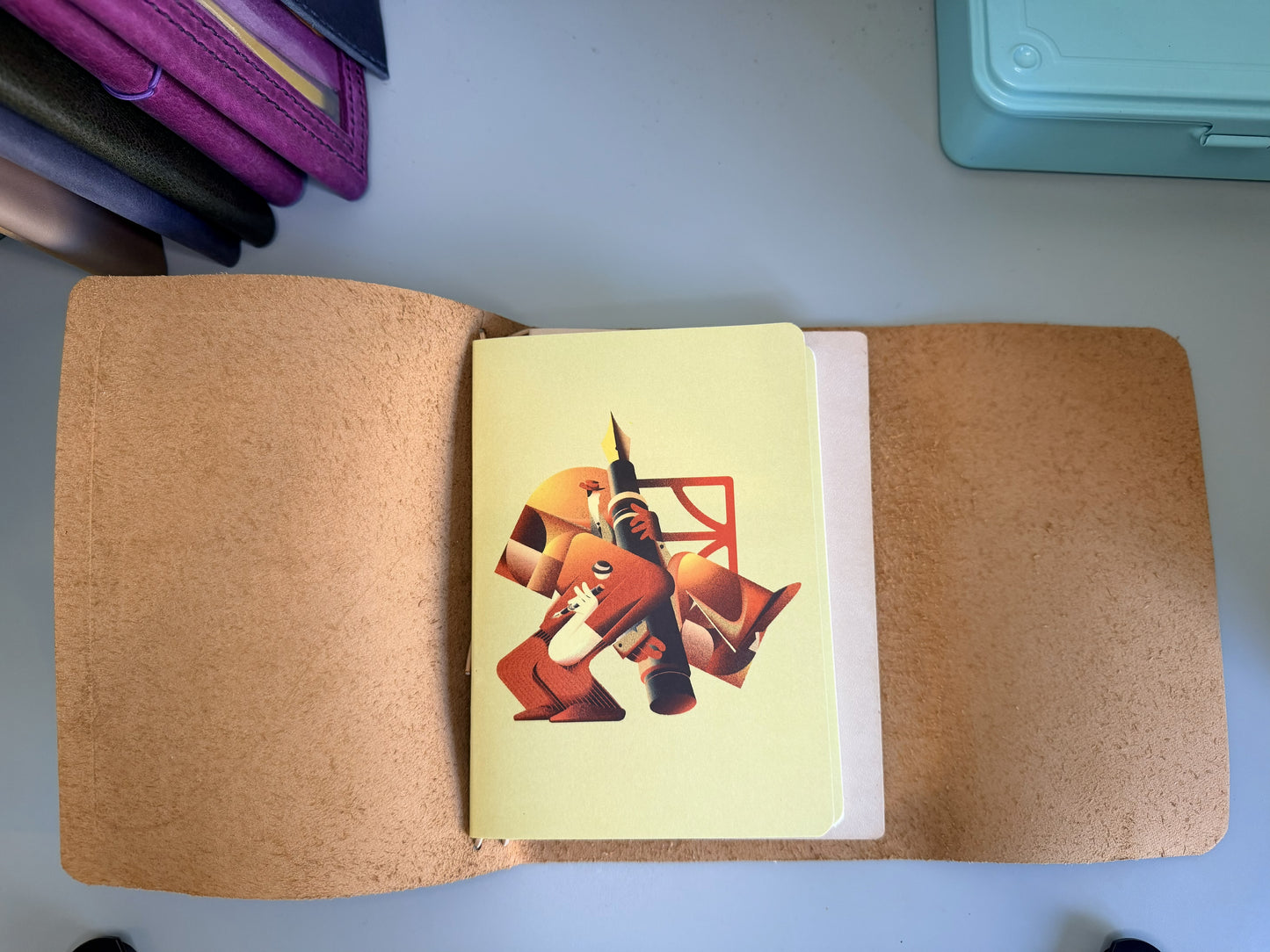 The Everyday_A5 Trifold Dark Maple