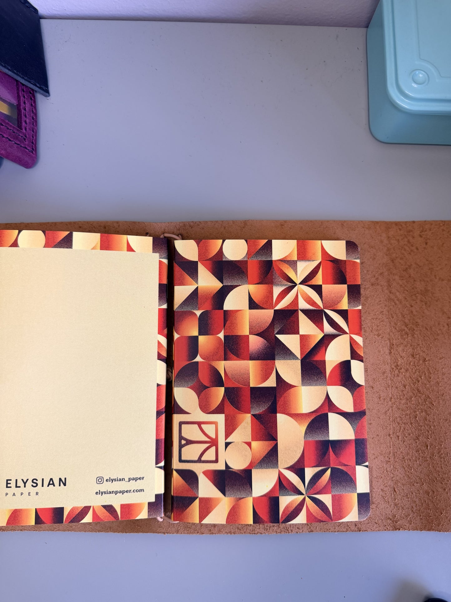 The Everyday_A5 Trifold Dark Maple