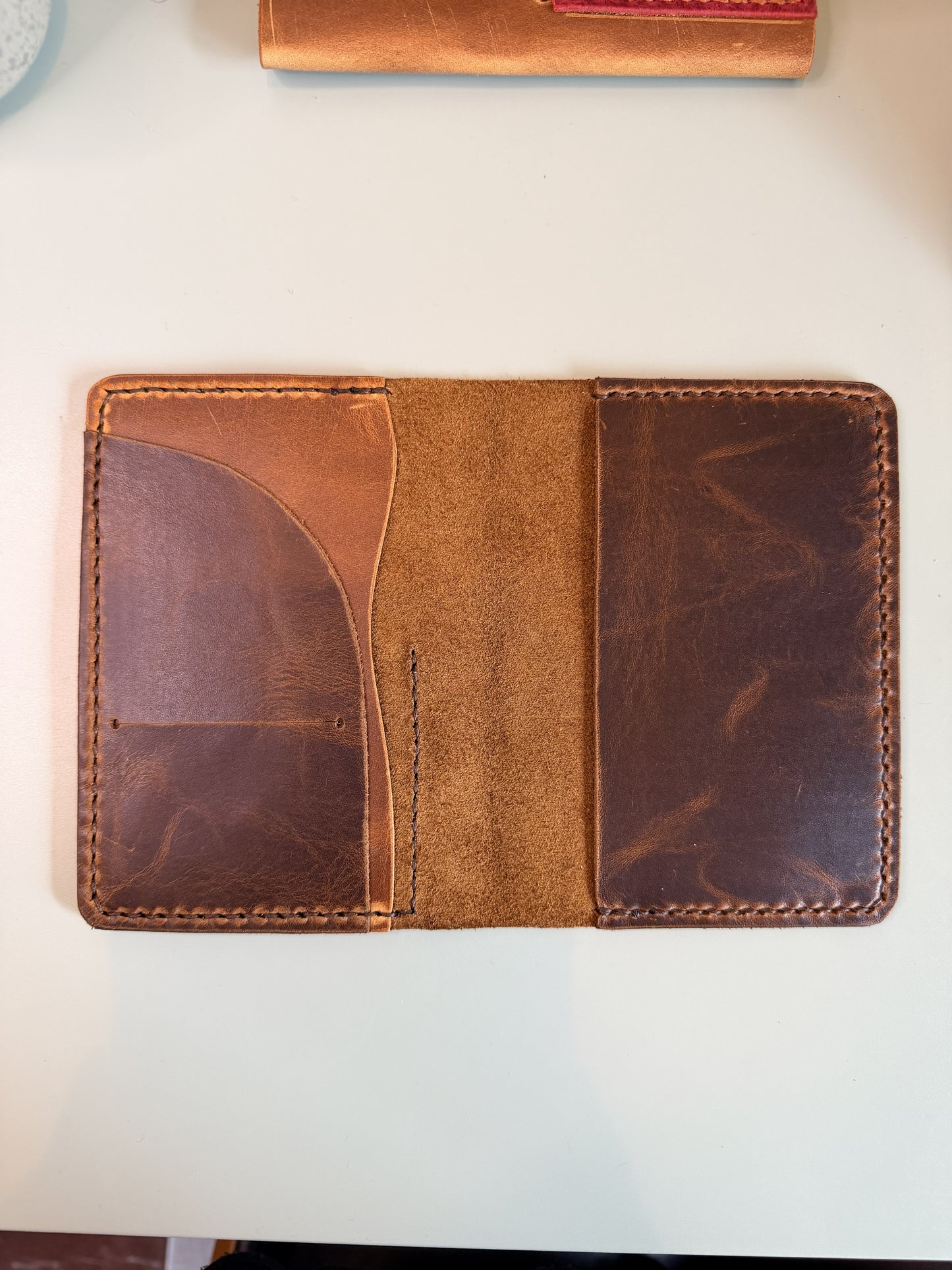 Ready to Ship Passport Leather Cover in Espresso leather