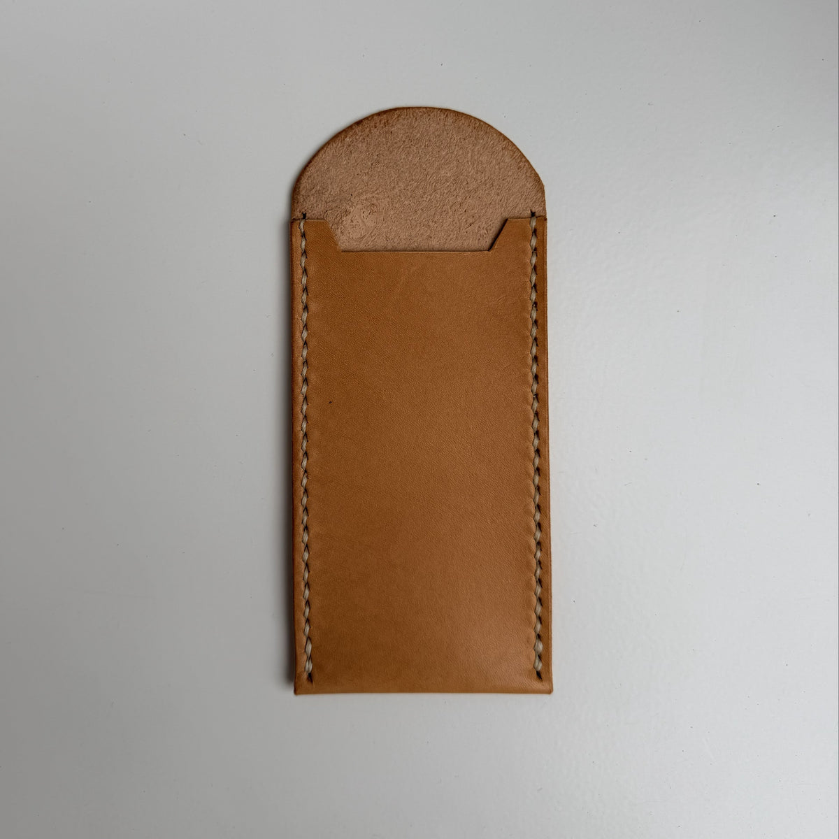 Leather Pen Case in Undyed Leather
