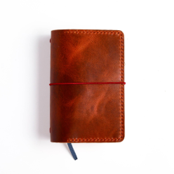 Ready to ship Pocket leather cover in Cognac leather