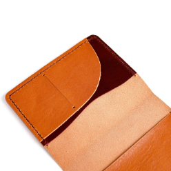 Interior pocket detail of one of a kind Pocket leather cover