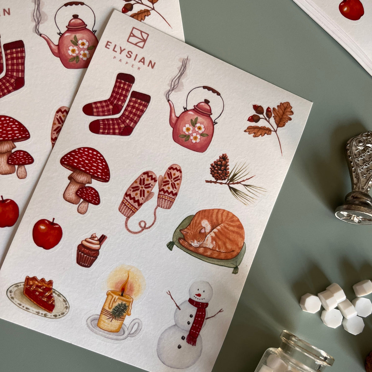 Winter Stickers and cozy 