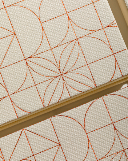 Close-up of Elysian Paper bullet journal cover pattern