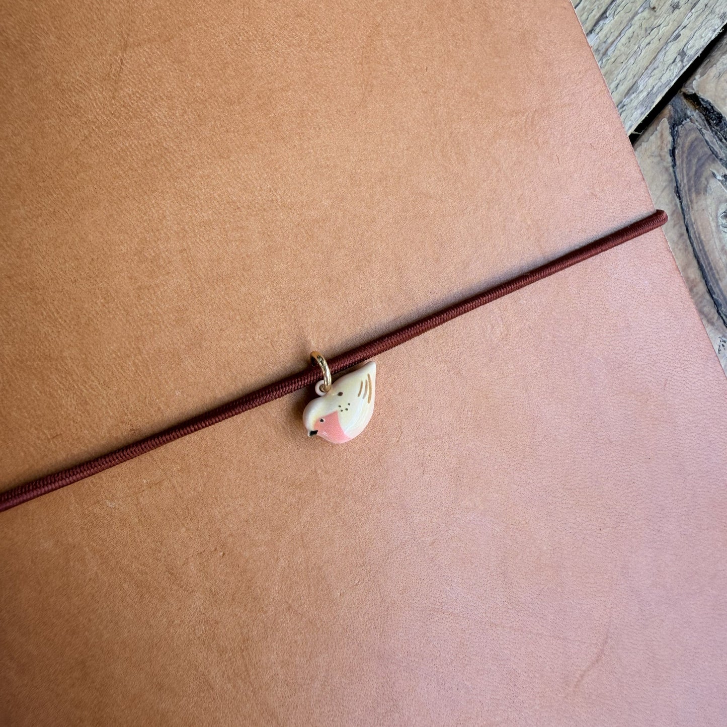 Little Robin bird ceramic planner charm