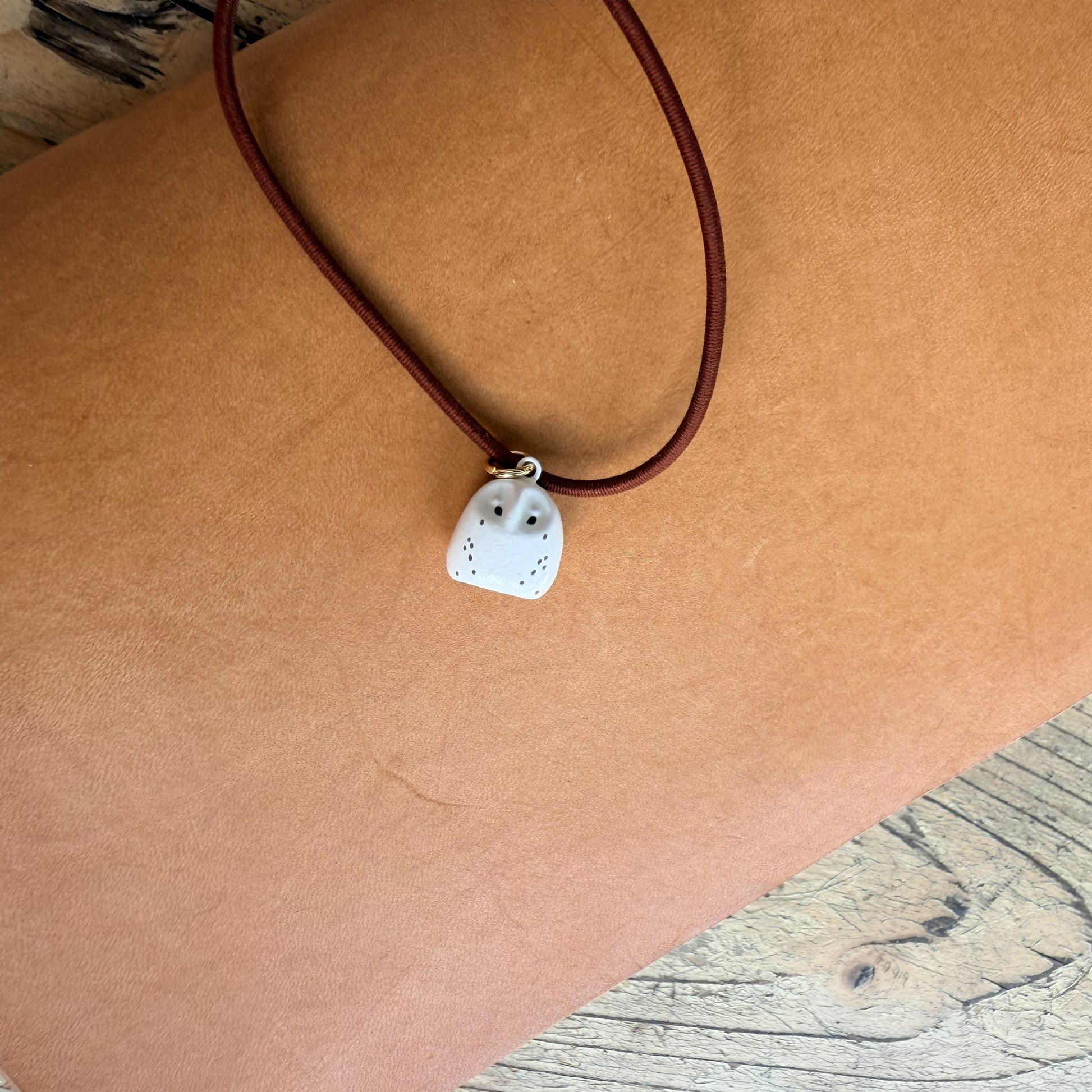 Winder owl ceramic planner charm