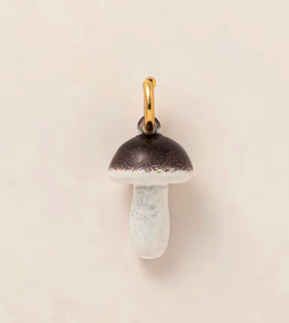 Woodland mushroom ceramic charm for planners and journals