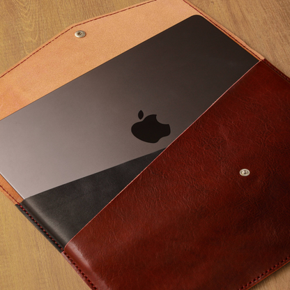 Handmade leather laptop cases for work and everyday carry