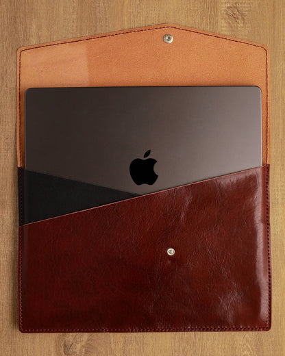 Handmade leather laptop cases for work and everyday carry