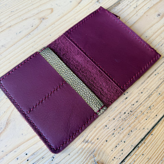 passport leather insert wallet angled view