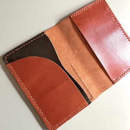 Pocket size leather cover insert pockets