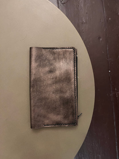 Ready to ship TN leather insert wallet in Black Nude leather