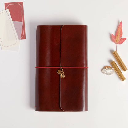 Trifold Elysian leather planner cover