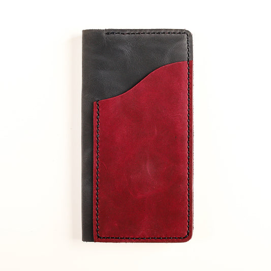 Ready to Ship Weeks Aris Leather Cover | Midnight & Marsala