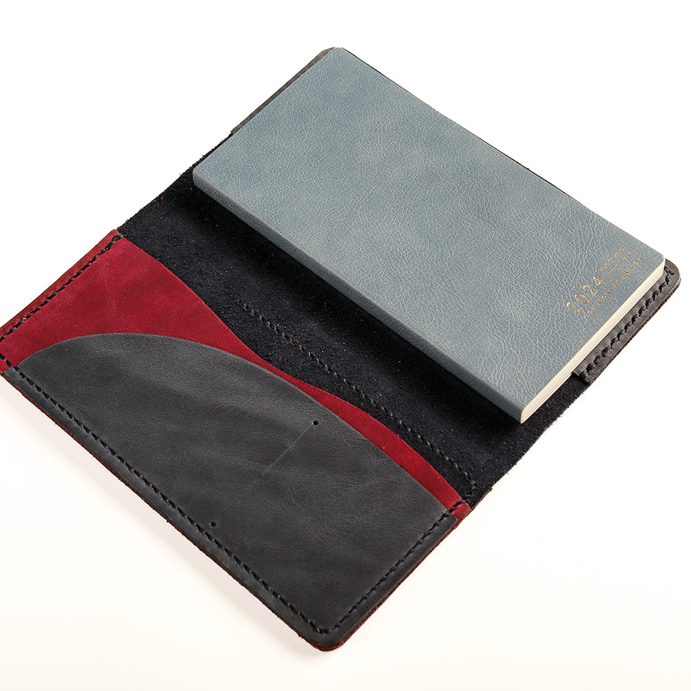 Ready to Ship Weeks Aris Leather Cover | Midnight & Marsala